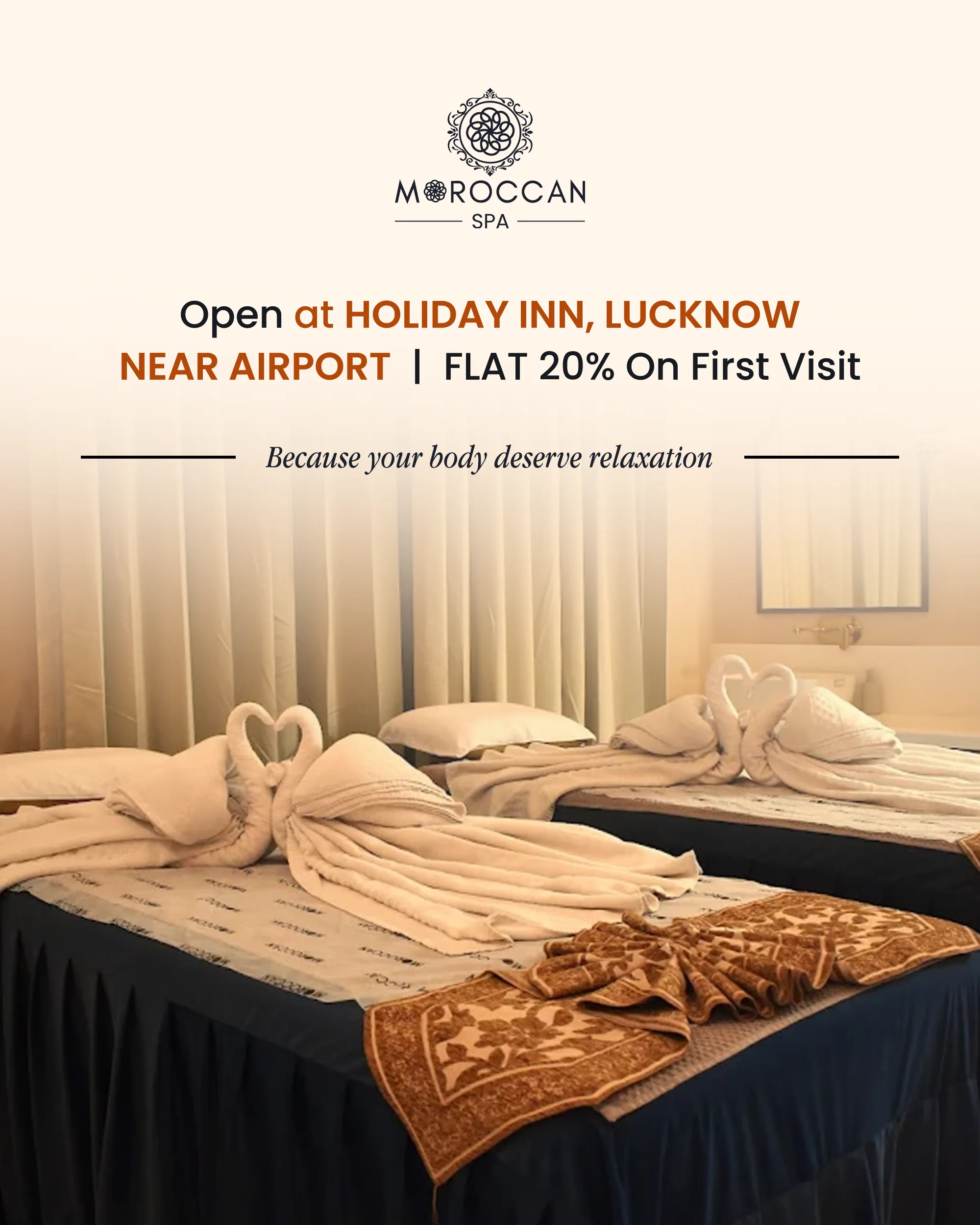 luxury hotel promotional social media post design