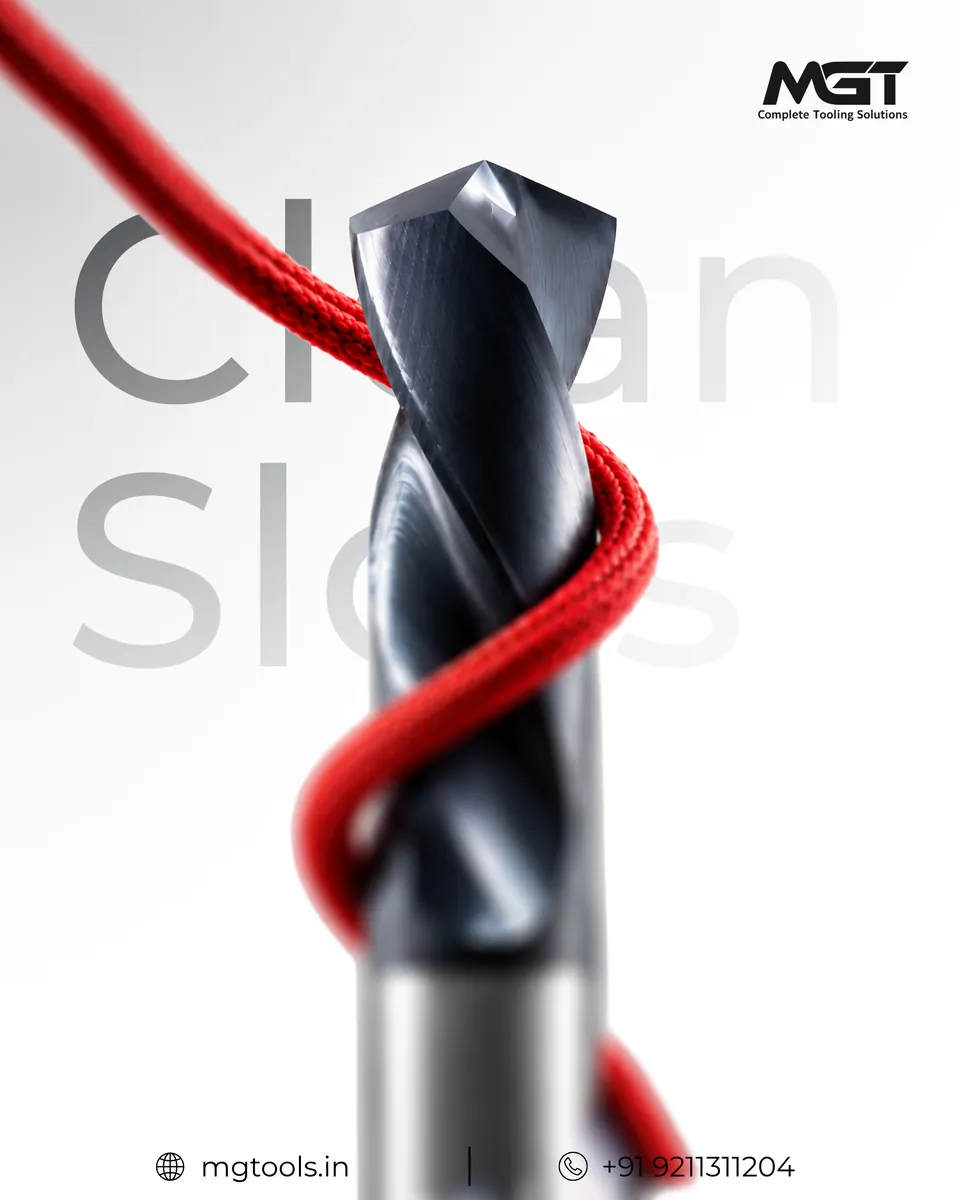 MG Tools carbide cutting tool clean slice product graphic