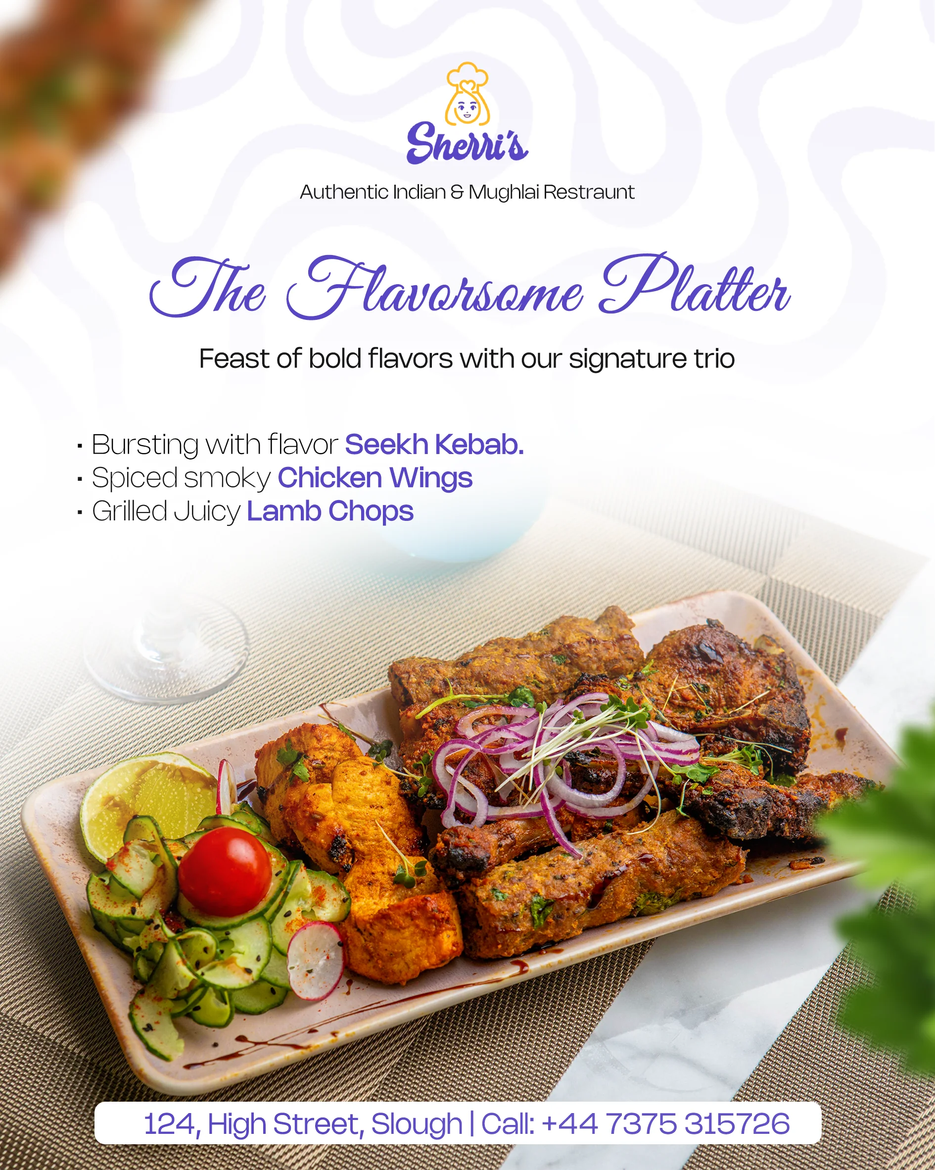 restaurant food platter promotional creative