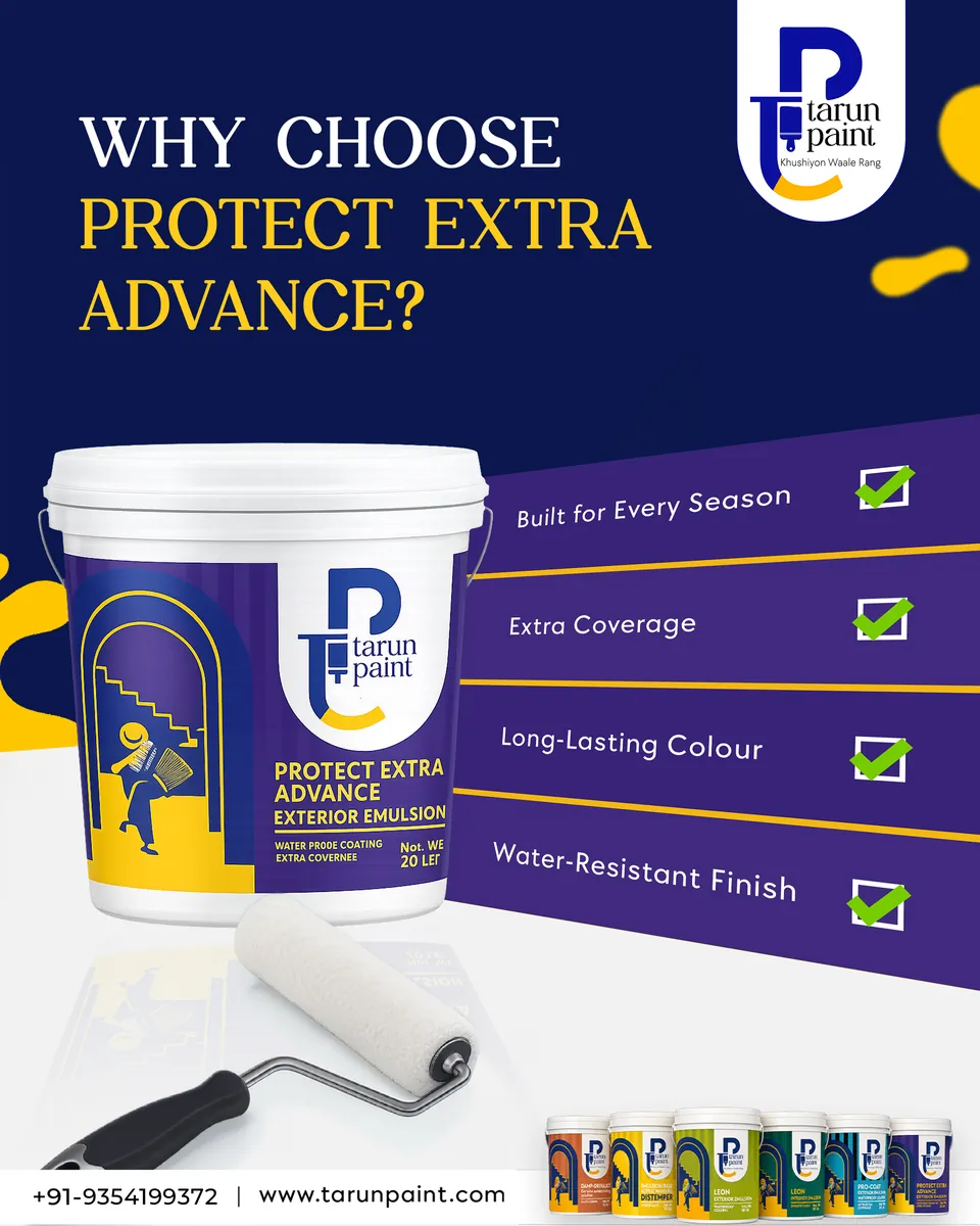 Tarun Paints Protect Extra Advance product benefits social media creative