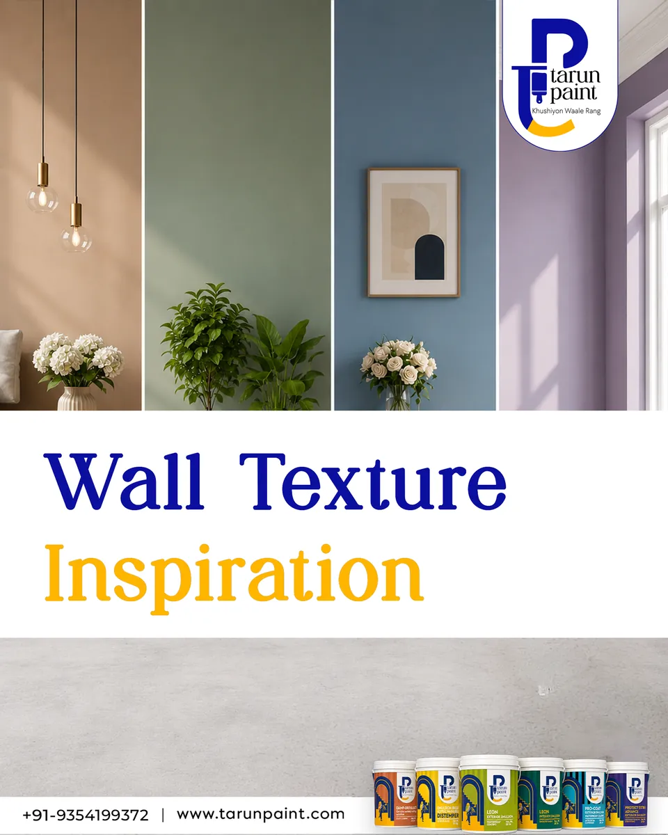 Tarun Paints wall texture inspiration carousel graphic