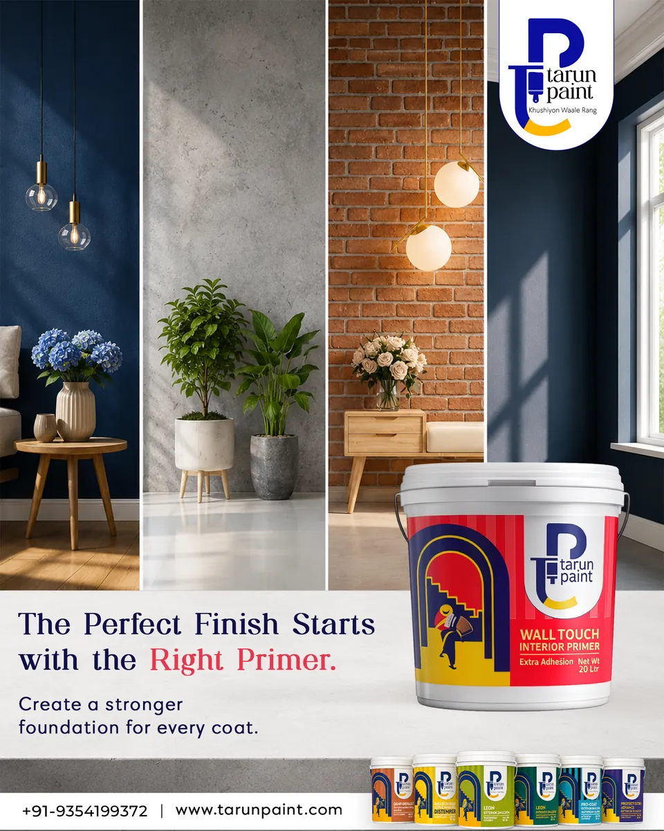 Tarun Paints Wall Touch interior primer product campaign